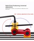 Adjustable Cnc Mill Workpiece Stop Positioner Locator Tool Precision Machining Jig for 180° angle adjustments and secure holding.