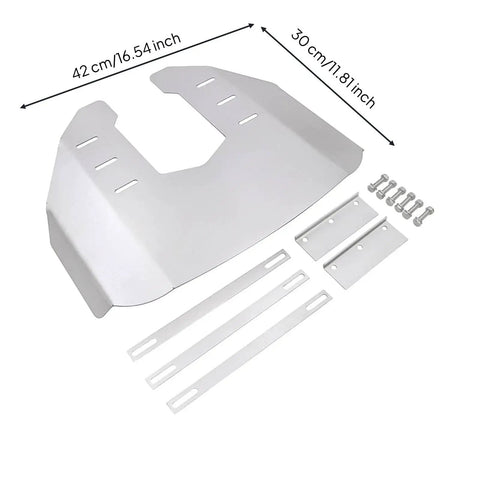 Stainless Steel Cavitation Plate For Boats Hydrofoil Fin Outboard Motor Upgrade Smoother Takeoff with mounting hardware