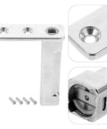 Beefed Up Refrigerator Door Hinge Replacement Kit for Freezer with Auto Close Spring Hinge Easy Install No Tools Needed Durable Fridge Door Hinge Fits Most Models Keeps Doors From Slamming, stainless steel hinge with screws