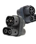 CCStoCCS2 DC Fast Charging Adapter 250 Amp 250 KW 1000V Electric Vehicle Charger connectors showing dual plug design.