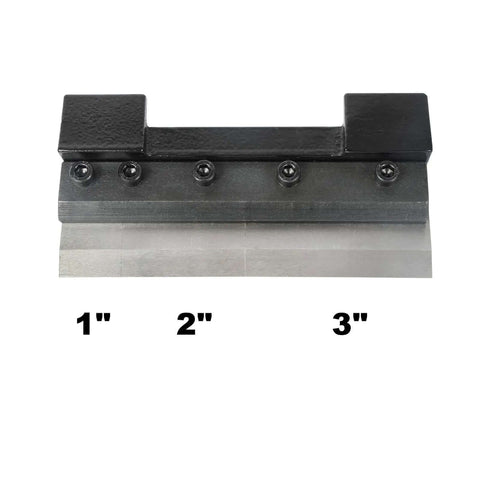 6 Inch Magnetic Vise Mount Metal Brake Bender with 3 removable fingers, sized 1, 2, and 3 inches for DIY metalworking and fabrication.