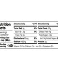Nutrition facts label for Smokin Sweet Caramel Nut Popcorn Clusters 20 Oz Jumbo Barrel indicating servings and nutrients.