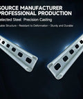 Heavy Duty Metal Strut Channel Kit 1-5/8 x 13/16 Inch 14 Gauge Slotted Back 47-1/4 Inch Length Electro-Galvanized Silver Pack Of 2
