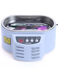 Dope Portable Digital Ultrasonic Cleaner 50W Dual Frequency Tub with glasses inside for efficient cleaning of eyewear.
