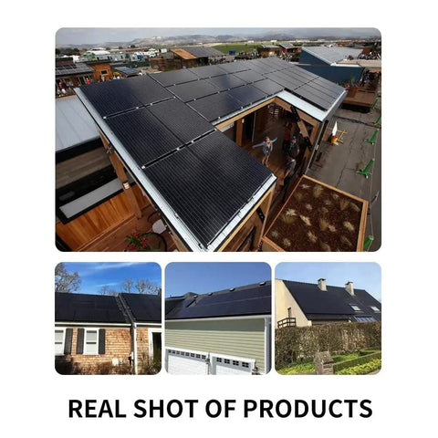 Rooftop setup with 445W Solar Panels Kit With 890W Total Output For Rooftop Off Grid Power, 12 24V Mono PERC Half Cut Bifacial Modules