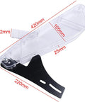 Universal Table Saw Protective Cover And Dust Guard For 6 To 12 Inch Saw Blades Clear Plastic Shield Dimensions Visible