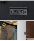 12 Pack Black Iron Door Hinges Heavy Duty Butt Hinges for Cabinets and Furniture, vintage retro style, mounted on wood surfaces