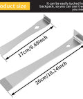 Four Piece Pry Bar Scraper Set With Stainless Steel Flat Pry Tools Do It All Crowbar Kit in 17cm and 26cm sizes shown