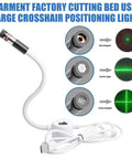 Plug And Play USB Laser Alignment Light With Slick Magnetic Mount For Sewing And Craft Cutting showcasing various crosshair types.