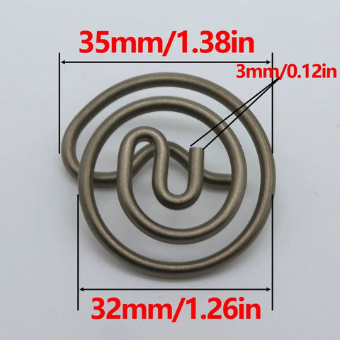 Electronic Exhaust Actuator Valve Spring Repair Kit component with dimensions for Dodge Challenger Charger Porsche models