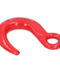 6500lb Beefed Up Alloy Steel Lifting Hook With Large Opening For Crane Hoist And Construction Gear, built to last, red finish.