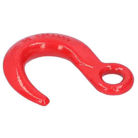 6500lb Beefed Up Alloy Steel Lifting Hook With Large Opening For Crane Hoist And Construction Gear, built to last, red finish.