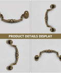 Close-up of European Style Drawer Handles Set Of 10 No Drill Cupboard Pull Knobs For Cabinets And Dressers Bedroom Furniture Hardware