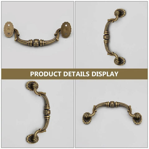 Close-up of European Style Drawer Handles Set Of 10 No Drill Cupboard Pull Knobs For Cabinets And Dressers Bedroom Furniture Hardware