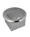Round Pop Up Floor Box Kit With 6 Inch Diameter Cover And 20 Amp Tamper Weather Resistant Receptacle Outlet