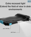 Extra recessed light feature on Top Notch Handheld Endoscope for improved visibility in dark environments.