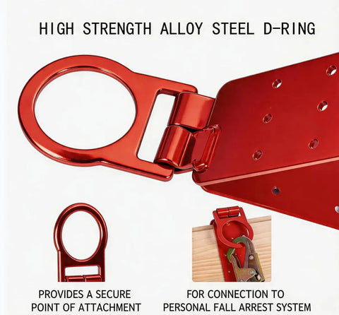 Built Tough Roof Anchors For Fall Protection Dead Easy Screw Installation Heavy Duty Alloy Steel D Rings close-up view.