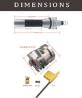 KinRite 2in face mill arbor with BAP400R holder and 10 APMT1604 inserts, M4 screws, T15 key.