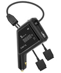 3 In 1 Battery Charger Hub For DJI FPV Drone And Remote Controller Fast 12V DC Multi Battery Charger Charge Two Batteries Simultaneous