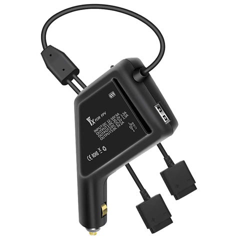 3 In 1 Battery Charger Hub For DJI FPV Drone And Remote Controller Fast 12V DC Multi Battery Charger Charge Two Batteries Simultaneous
