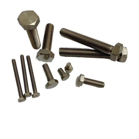 Hardcore Pure Titanium External Hex Bolts Built Different From Top Tier GR2 Alloy With Clean Bright Finish Bulk Crate Heavy Duty DIN933 Fasteners For Big Time Workshops And Rugged Builds