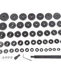 52 In 1 Custom Bushing Driver Kit For Bearing And Seal Installation And Removal Transmission Wheel Axle Race Installer Bearing Press And Puller Set DIY Auto Repair Essential With Adjustable Multi Function Tool Kit showing interchangeable discs and tools.