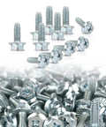 License Plate Screws For American Cars Rock Solid Size Fourteen By Three Quarters Inch With Hex Phillips Flat Slotted Combo Head
