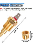 Heavy Duty Electric Cooling Fan Thermostat Switch With 3 8 Inch Pipe Thread And 175 To 185 Degree Activation, dimensions shown.