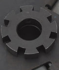 Close-up of 12 tooth sprocket from Heavy Duty Centrifugal Clutch For Go Kart And Mini Bike With 12 Tooth Sprocket And 20mm Bore Metal Alloy Fitment For Atv Slick Engagement And No Fuss Upgrade.