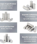 Stainless Steel Dowel Marker Pins Set 200 Pieces M3 304 Locating Assortment Kit displayed in varying heights and angles.