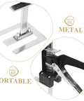 Close-up of Heavy Duty 2 Piece Furniture Lifter Jack Tools showcasing metal parts and portable design for easy cabinet moving.