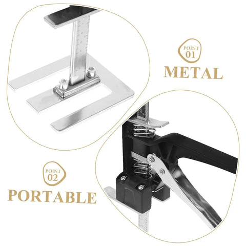 Close-up of Heavy Duty 2 Piece Furniture Lifter Jack Tools showcasing metal parts and portable design for easy cabinet moving.