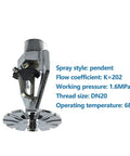 Rock Solid Heavy Duty Early Suppression Rapid Response Fire Sprinkler Nozzle, DN20, pendant style, chrome finish, 68°C operating temp.