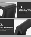 Close-up of 12 Pack Outdoor Patio Furniture Clips showing black material and easy installation features.