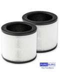 Replacement Filter For Holmes HAP360W And Bionaire True HEPA 360 Degree Air Purifier 2 Pack showing cylindrical H13 HEPA filters