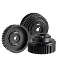 Rugged Alloy Camshaft Sprocket Set Three Piece For Subaru Wrx 2002 To 2005 Non Avcs Timing Gear Upgrade visible from the front and side angles.