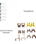 STL files for mounting Double LED Light Bar Kit For 3D Printer Enclosures 5W Each 6000K White Light USB Powered Aluminum Body