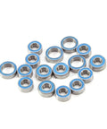RC Car Ball Bearing Kit 14Pcs Rubber Sealed Upgrade Beefed Up For DT02 And DT03 RC Cars Smooth Rotation Reduced Friction Metal Housing Bearings