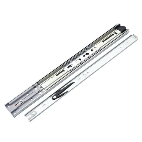 10 To 22 Inch Full Extension Drawer Slides Rail Heavy Duty Soft Close Ball Bearing Track Three Section Furniture Sliders