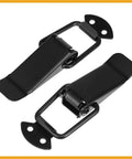 Universal Car Bumper Security Hook Clips With Quick Release Fasteners, 105x33mm, 2-Pcs, metal construction for DIY car repairs.