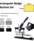 Dope DIY Fridge Magnet Maker Kit with photo machine, paper cutter, and supplies including transparent film and magnet pieces.