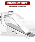 Dimensions of Stainless Steel Car Visor Photo Clip No-Fuss Portable DIY Visor Clips For Car Visors Picture Holder Display