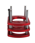 Router Lift Base Aluminum Alloy Insert Plate With Crank Handle And 4 Jaw Clamping For Small Trimming Machines 2.008 Inch Lift Precision Router Table Build, red aluminum alloy insert plate