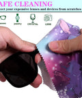 12-pack microfiber cleaning cloths with galaxy pattern for lenses, glasses, and screens 7.08 x 5.9 in Amazon