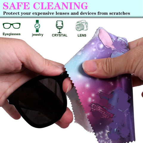 12-pack microfiber cleaning cloths with galaxy pattern for lenses, glasses, and screens 7.08 x 5.9 in Amazon