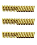 Gold Plated 2.0mm Bullet Banana Connectors Set, 30 Pairs (30 Male And 30 Female) arranged in rows, for RC projects and upgrades.