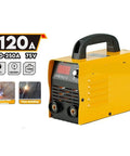 Portable Arc Welder Kit for Home Shop DIY Projects, Multi Function MIG Welding Machine, yellow electric tool image