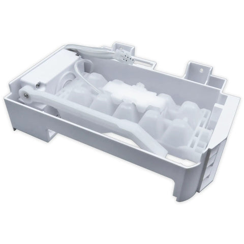 Direct Replacement Ice Maker Assembly For Compatible Fridges With W10873791 W10760070 W10798411 W11130444 Easy Install And Durable Ice Output Premium Construction, white plastic replacement unit