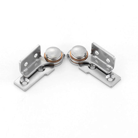90 Degree Arbitrary Stop Hinge 304 Stainless Steel Torque Shaft Hinge Two Newton Meters for household appliance doors, cabinets, silver