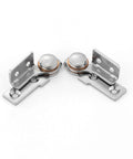 Heavy Duty 304 Stainless Steel Torque Hinges 2.0 N m With 0 To 90 Degree Stop Position Silver Finish Corrosion Resistant Heavy Duty Hardware 2 Pack